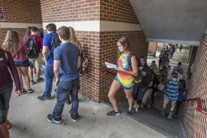 Estudiantes votan en Tallahassee