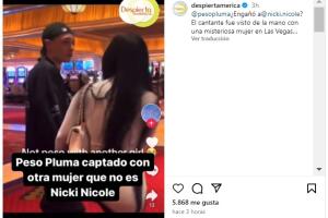 Peso Pluma fue captado "de la mano" de una mujer que no es Nicki Nicole.