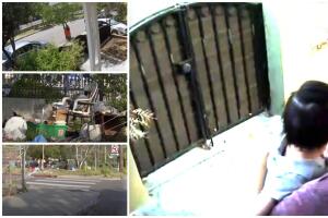 Campamento indigentes terror residentes Highland Park viven encerrados