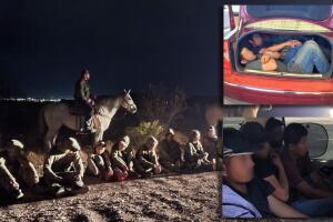 Arrestos de indocumentados en la frontera de Arizona. 