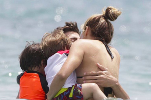 Shakira, Piqué, Sasha, Milan