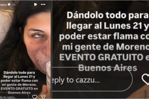 Así se dejó ver Cazzu en Instagram luego de la controversia que ahora sostiene con su ex en el contexto de la iniciativa en México por la 'Ley Cazzu'.   