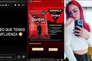 Mireddys González dejó ver que habría contraído influenza al mismo tiempo en que replicó una promoción de la que su esposo Daddy Yankee es imagen.   