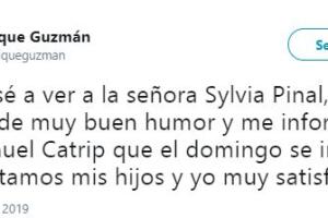 Silvia Pinal Enrique Guzmán, marzo 2019. 