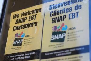 SNAP letrero programa social