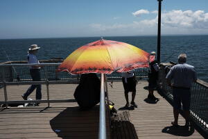 New Yorkers Beat The Heat At City Beaches One Day After The Independence Holiday