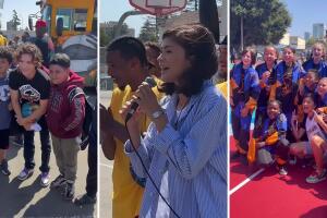 La pareja de celebridades, Zendaya y Tom Holland, visitaron una escuela en Oakland, interactuaron con estudiantes y promovieron el deporte. La visita forma parte de su compromiso con la comunidad y su interés en involucrarse en historias personales.

