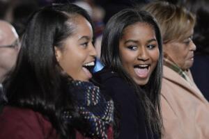 Sasha y Malia