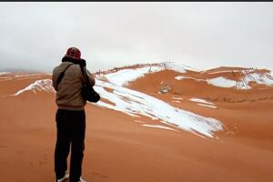 Nieve en el sahara