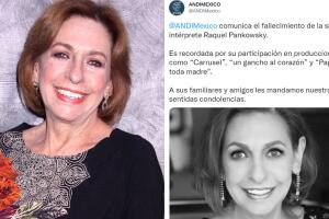 La ANDI dio a conocer la noticia sobre la muerte de Raquel Pankowsky.