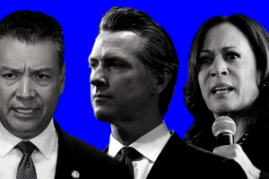 Alex Padilla, Gavin Newsom, Kamala Harris