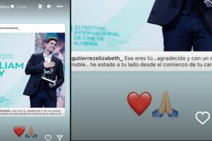 Esta es la reacción de William Levy a los mensajes que le ha dedicado Elizabeth Gutiérrez.  