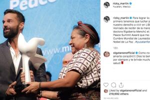 Ricky Martin, Rigoberta Menchú, Yucatán, septiembre 21, 2019