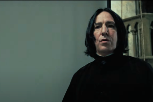 Alan Rickman como el profesor Snape en 'Harry Potter'.