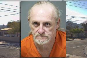 Bryan Davis es acusado de apuñalar a sus dos vecinos. 