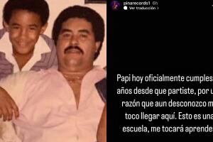 Este fue el mensaje que apareció en la cuenta de la disquera de Raphy Pina, dedicado a su fallecido padre, mientras él permanece en prisión en Puerto Rico. 