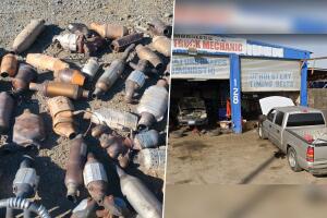 La Policía de Bakersfield y la Fuerza de Tarea contra el Robo de Autos de Kern realizaron un operativo en el taller mecánico de 128 East Terrace Way.
