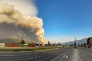 Jasper National Park in flames