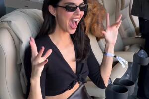 Kendall Jenner no se perdió la final de la temporada de la NFL