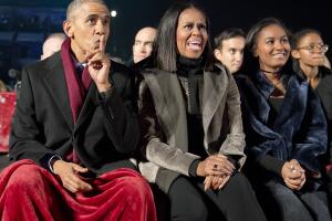 President And Mrs. Obama Attend National Christmas Tree Lighting