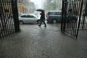 Rain Storms In New York City Cause Flash Flood Warnings