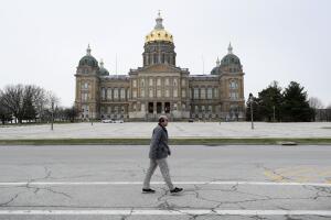 Capitolio del Estado de Iowa, en Des Moines, Iowa.
