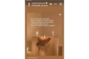 El mensaje que Melenie Carmona publicó y que Cruz Martínez retomó