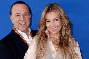 Thalía y Tommy Mottola