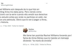 ‘Inventing Anna’ de Netflix provocó una oleada de odio contra Rachel Williams