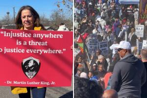 Marcha Martin Luther King San Antonio derechos humanos comunidad latina ICE igualdad justicia social