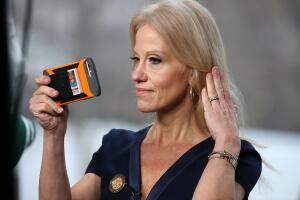 Kellyanne Conway Speaks To Morning Shows From Front Lawn Of White House