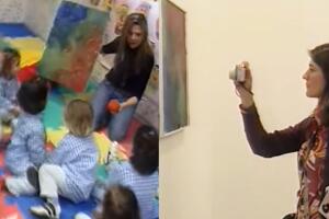 Cuadro pintado por niños se cuela en exposición de arte