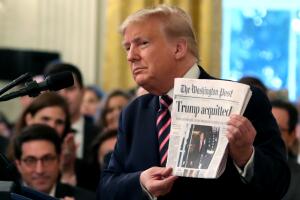 President Trump Delivers Statement On Senate Impeachment Trial's Acquittal