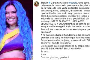Este fue el mensaje que J Balvin le escribió a Karol G tras su presentación en Coachella y la reacción de su ex Anuel AA.