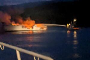 Boat Fire California