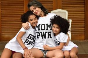 Samara Felippo é mãe de Alícia e Lara