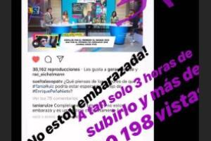 Tania Ruiz Eichelmann niega rumor de embarazo, abril 2019