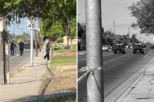Abelina Ortiz De García, de 76 años, murió en una de sus caminatas diarias en Fresno.