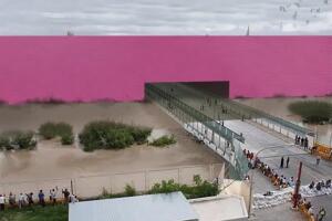 Muro fronterizo de fantasía