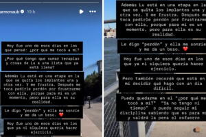 Carmen Aub se mostró vulnerable ante condición de su bebé Lu