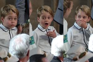 El príncipe George disfrutó en la boda de la princesa Eugenie de York. 12 de octubre de 2018.