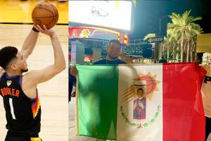 Fanáticos se identifican con el jugador Devin Booker de los Phoenix Suns por sus raíces mexicanas 