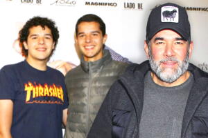 Eduardo Santamarina y sus hijos