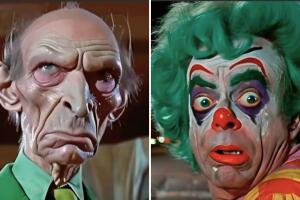 El Sr. Burns y Krusty, el payaso, versión 1950