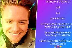 Así dio a conocer El Dasa la noticia del nacimiento de sus gemelos
