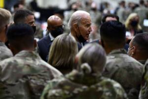 US-POLITICS-BIDEN-MILITARY-HOLIDAY