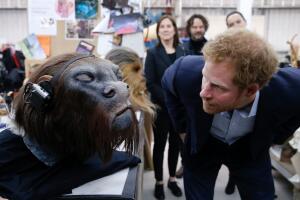 Príncipes William y Harry en premiere de Star Wars