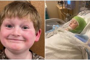 Justin Gilstrap, un niño de 11 años del condado de Columbia, en Georgia, permanece en el hospital después de haber sido atacado por tres perros pitbull. Más del 80 por ciento de su cuerpo está cubierto de heridas.