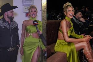 Marie Claire Harp y Paul Stanley