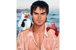 Famosos de Hollywood como príncipes de Disney